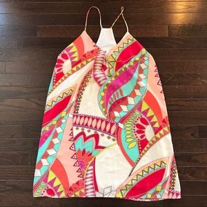 Multicolored Print Tank Dress